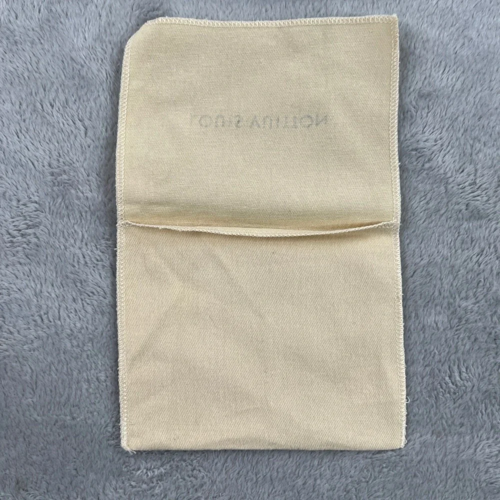 Louis Vuitton Dust Bag Cream Twill Small Purse Handbag Wallet Storage 6x4in